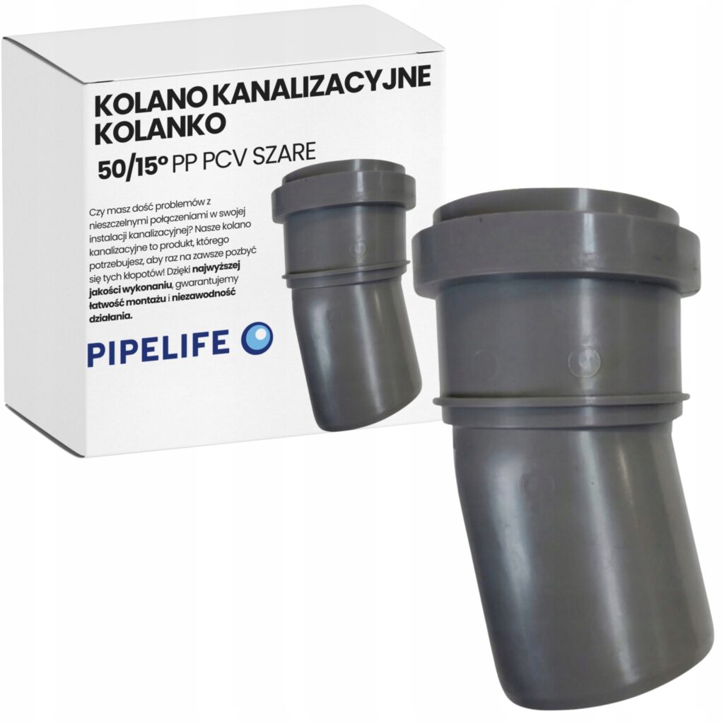 ABWASSER-KRÜMMER FI 50/15 PVC KRÜMMER PP GRAU