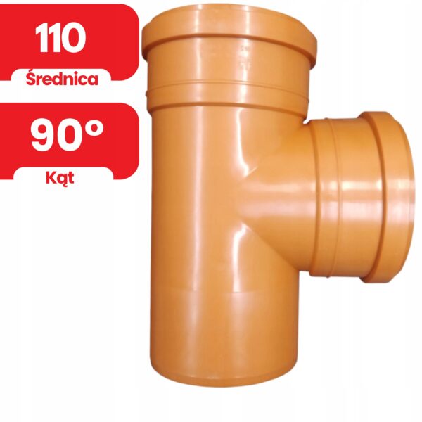Abfluss Rohr T Stück PP 110/90° - Profi Qualität | Shop – Bild 2