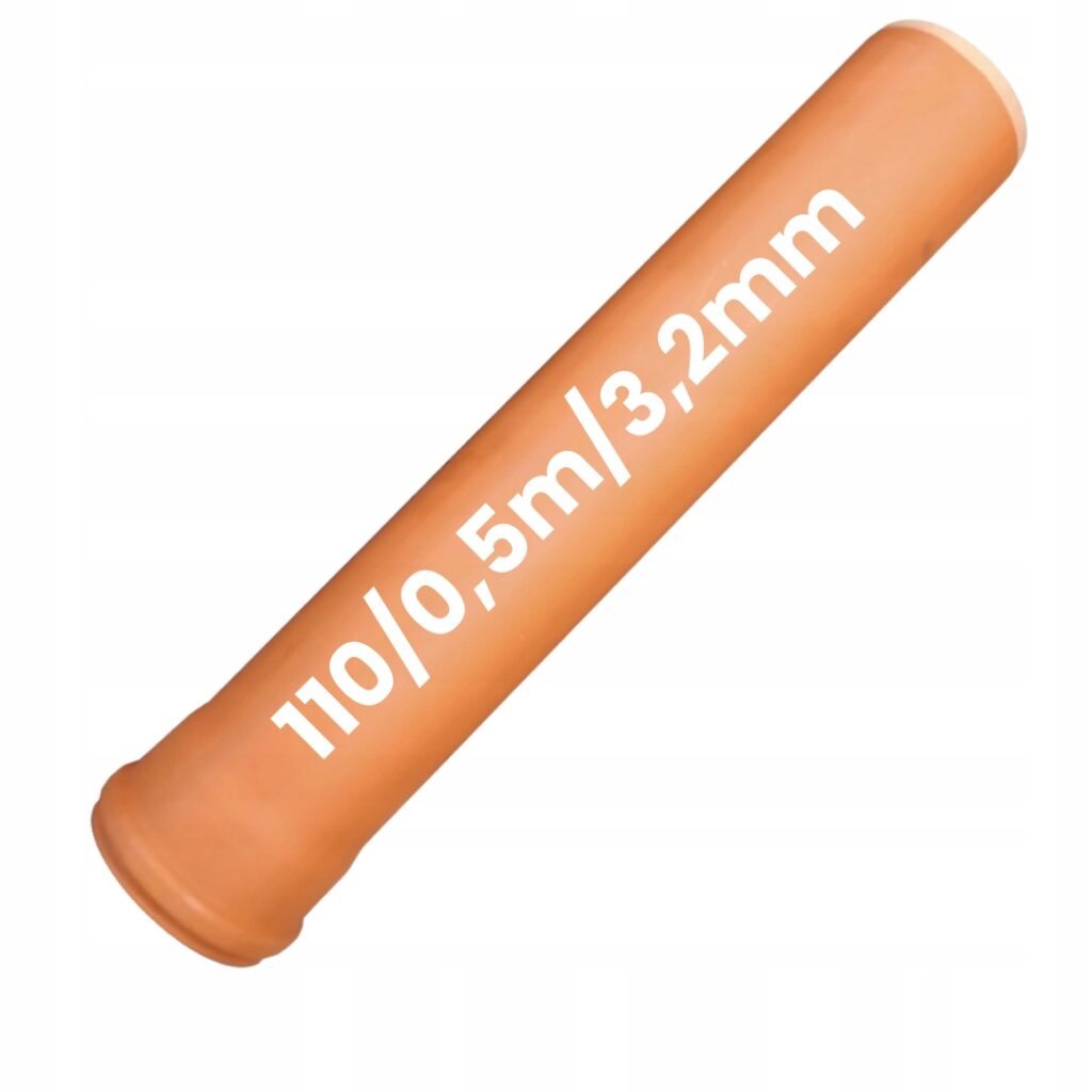 PVC Abwasserrohr DN110 0,5m SN8 - Flexibles Kurz-Kanalrohr 3,2mm Wandstärke für präzise Anpassungen