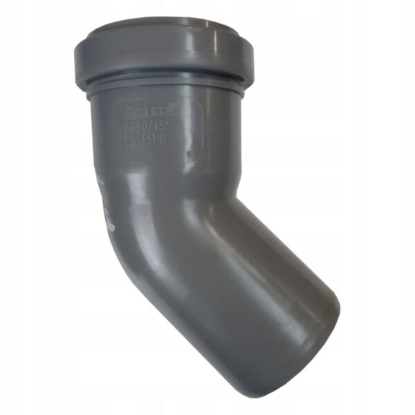 ABWASSER-KRÜMMER FI 50/45 PVC KRÜMMER PP GRAU – Bild 3