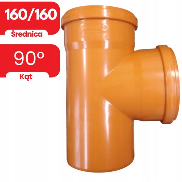 KANALTRITTSTÜCK PP 160/160/90 ST PVC AUSSEN – Bild 2