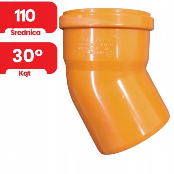 ABWASSER-KRÜMMER FI 110/30 PVC KRÜMMER – Bild 2