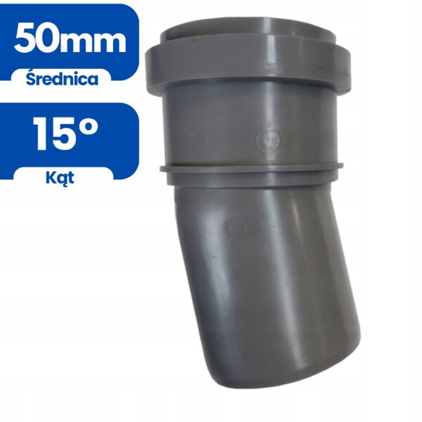 ABWASSER-KRÜMMER FI 50/15 PVC KRÜMMER PP GRAU – Bild 2