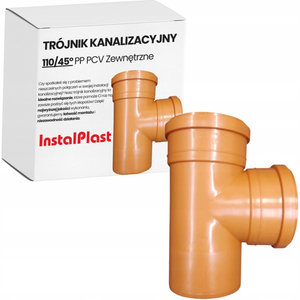 Abflussrohr T Stück PVC 110/45° ST AUSSEN - Die intelligente Lösung für moderne Kanalisationssysteme