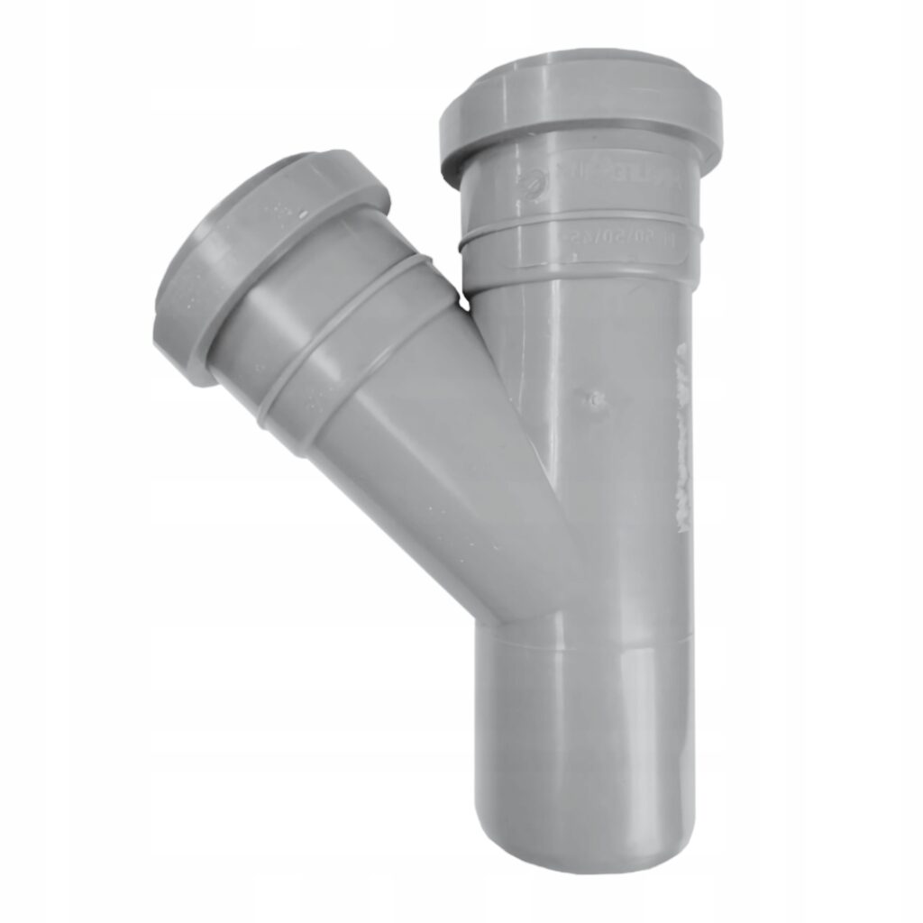 ABWASSER-T-STÜCK GRAU FI 75/75/45° PP INTERN
