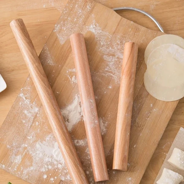 Mini Nudelholz Buchenholz - Kleiner Teigroller für Teigtaschen und Kekse – Bild 2