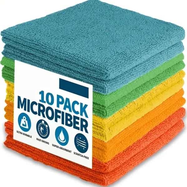Premium Mikrofaser Küchentücher Set - Saugstarke Reinigungstücher 5/10/20 Stück – Bild 2