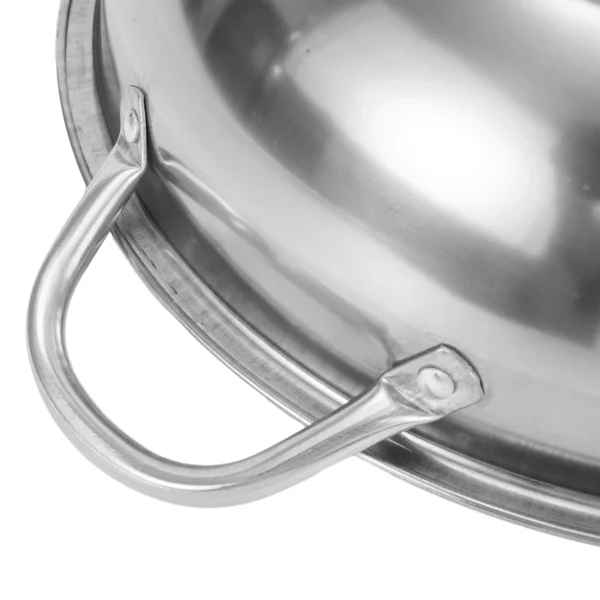 Doppel-Hotpot Edelstahl 28/30cm - Geteilter Suppentopf für Induktion & Gas - Asiatisches Fondue – Bild 2