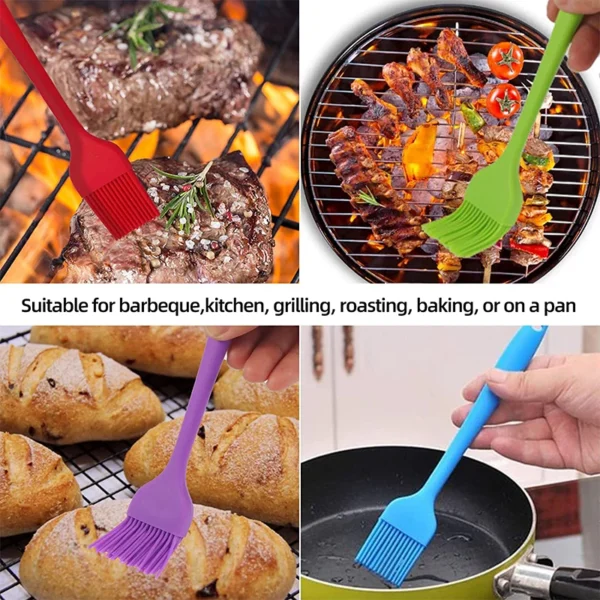 LMETJMA Silikonpinsel hitzebeständig - Professioneller Backpinsel für Küche & Grill – Bild 4