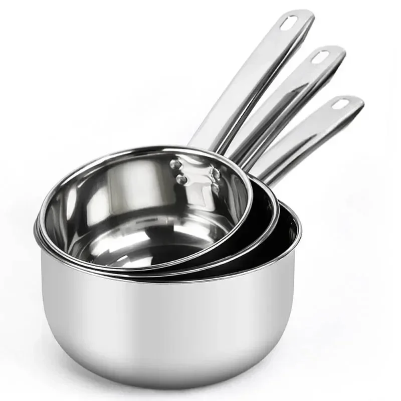 Edelstahl Kochtopf Antihaft - Vielseitiger Milchtopf & Nudeltopf für Induktion S/M/L