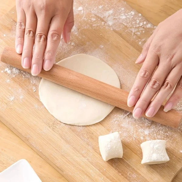 Mini Nudelholz Buchenholz - Kleiner Teigroller für Teigtaschen und Kekse – Bild 4