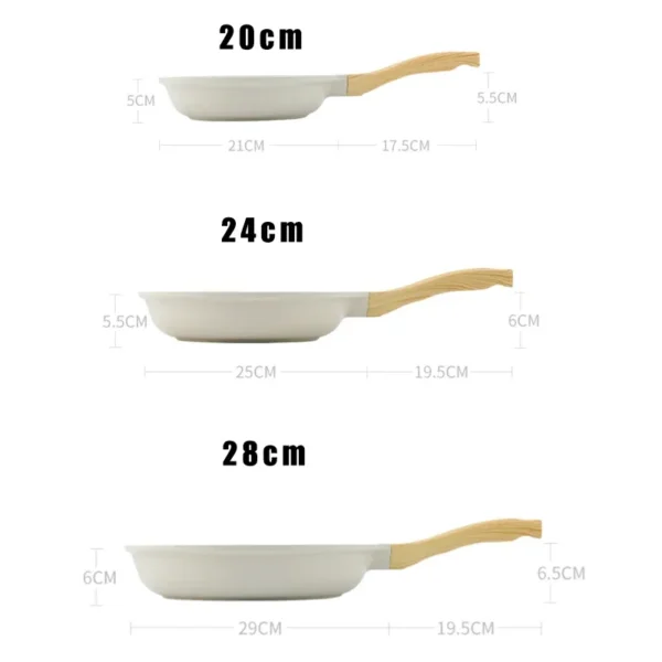 Antihaft Wok 28cm mit Keramik-Steinbeschichtung - Induktionsgeeignete Universalpfanne für gesundes Kochen – Bild 5