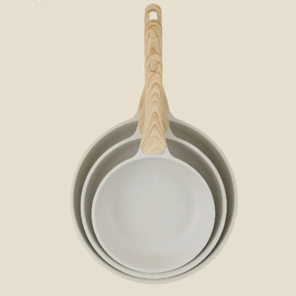 Antihaft Wok 28cm mit Keramik-Steinbeschichtung - Induktionsgeeignete Universalpfanne für gesundes Kochen