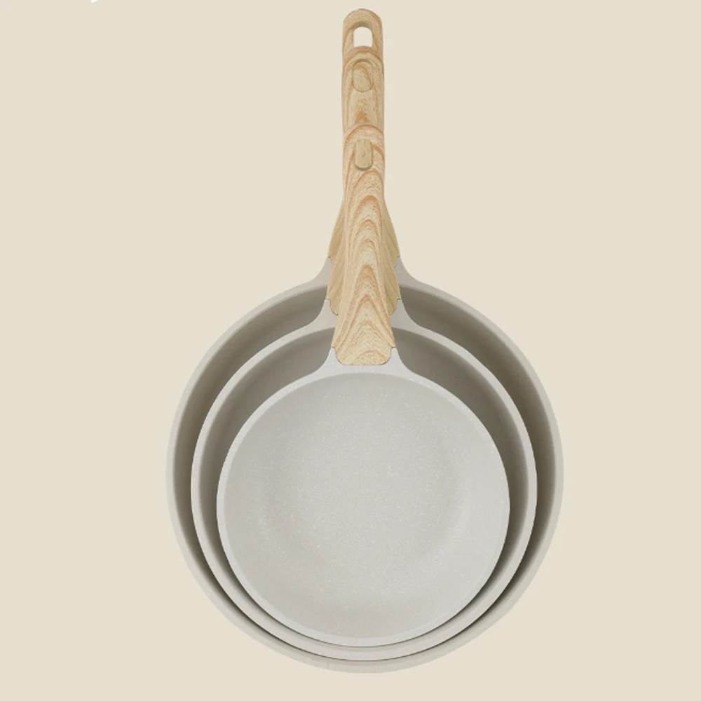 Antihaft Wok 28cm mit Keramik-Steinbeschichtung - Induktionsgeeignete Universalpfanne für gesundes Kochen