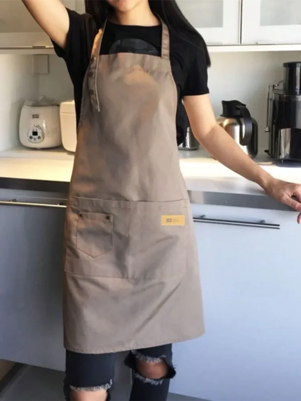 Professionelle Canvas Schürze - Wasserdicht & Ölabweisend für Küche, Gastronomie & Salon