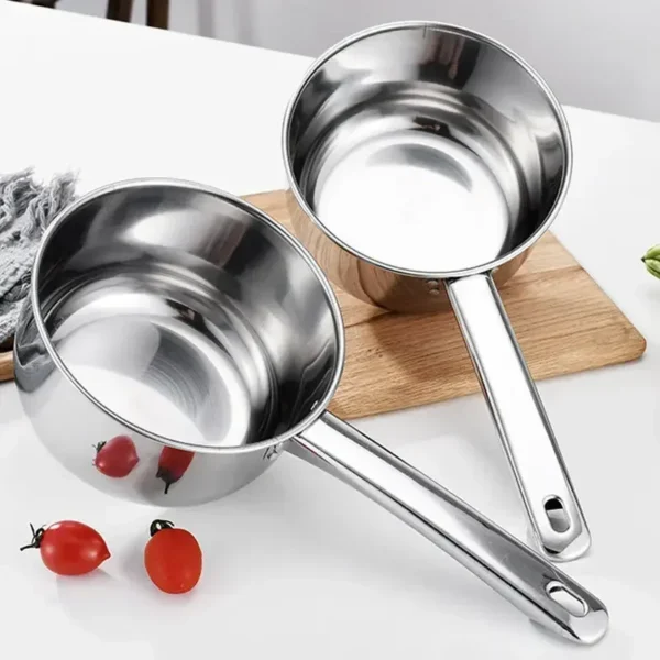 Edelstahl Kochtopf Antihaft - Vielseitiger Milchtopf & Nudeltopf für Induktion S/M/L – Bild 3